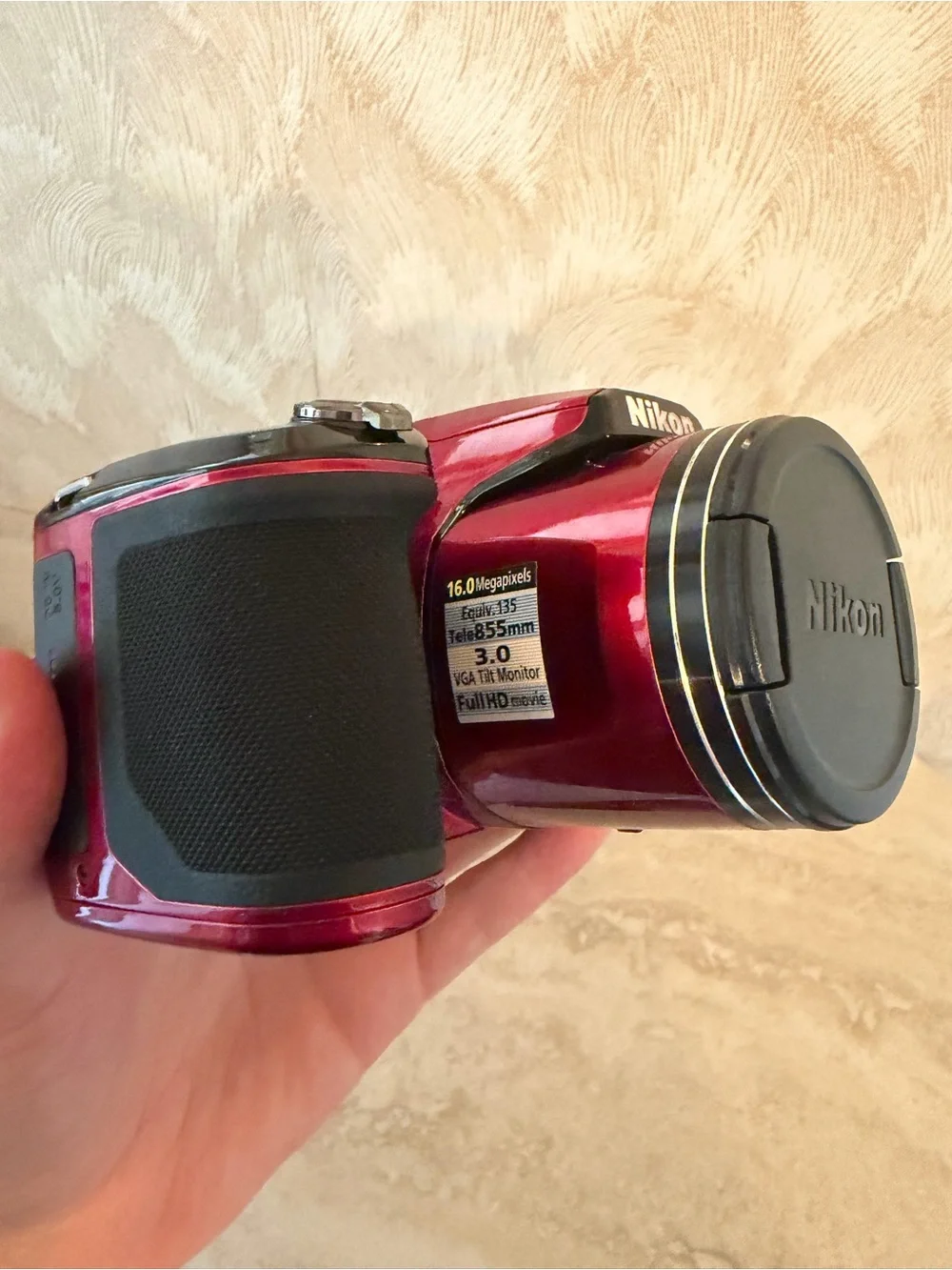 Nikon COOLPIX L840 16MP Digital Camera – Rare Red Color – Like New!